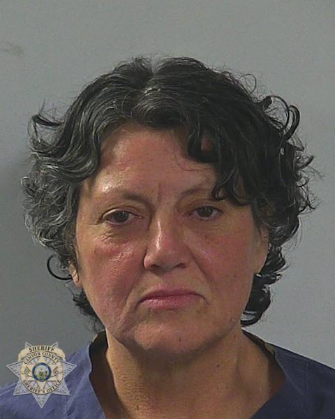 Booking photo of Shelia Kay Brown-hand