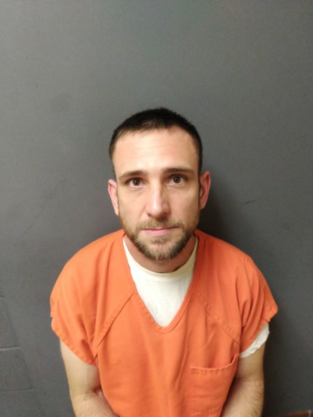 Booking photo of Garrett Hunter