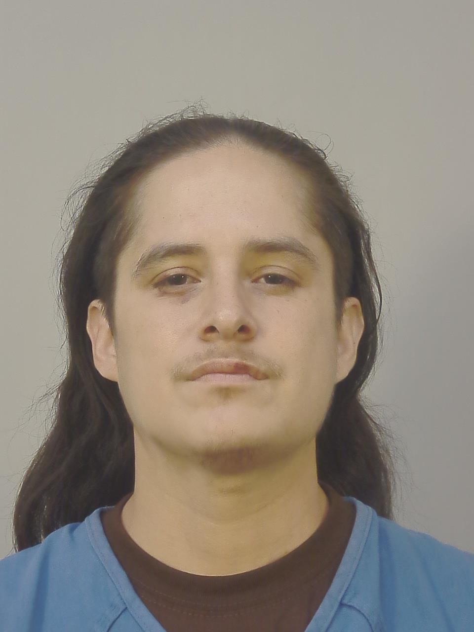 Booking photo of Skyler Joseph Shegonee
