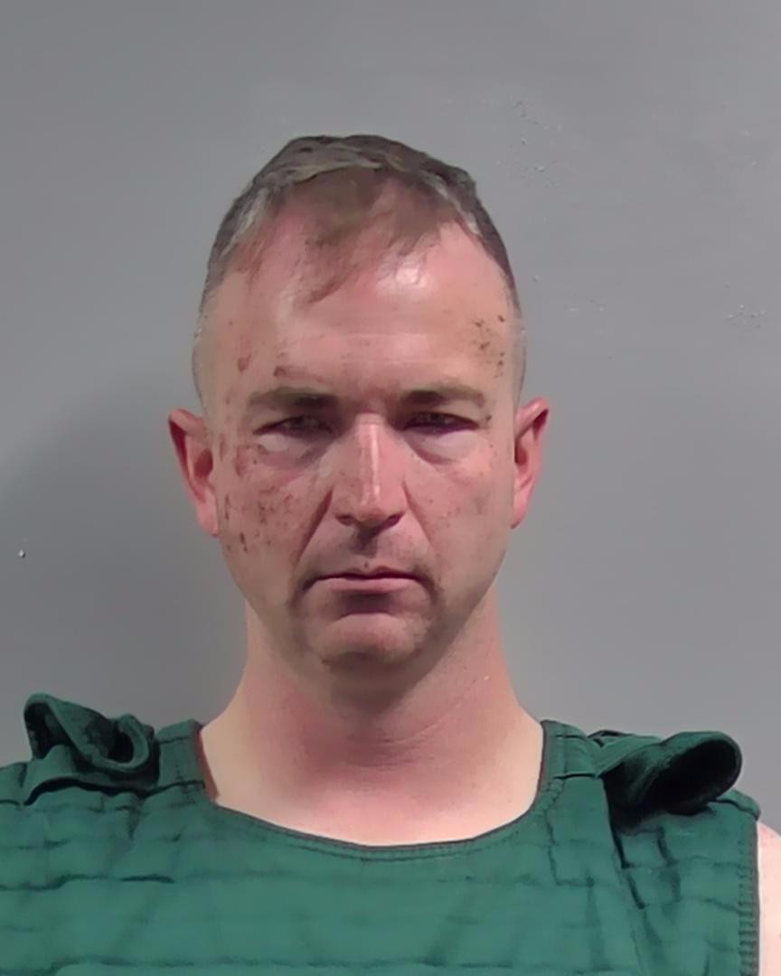 Booking photo of Dustin Moriarty