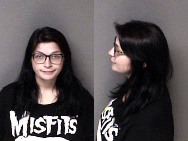 Booking photo of Megan Woodall