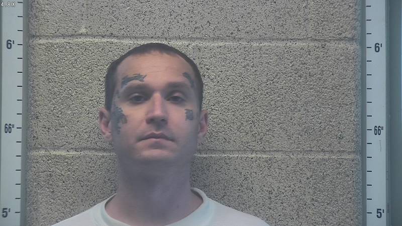 Booking photo of Travis Baird