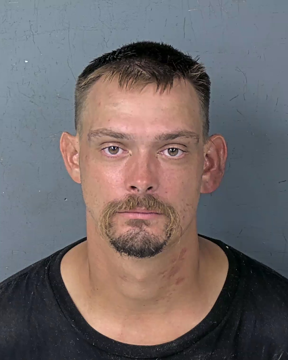 Booking photo of Aaron Michael Sauter
