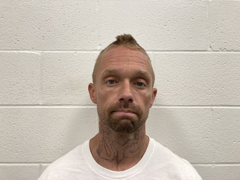 Booking photo of Justin Cahill