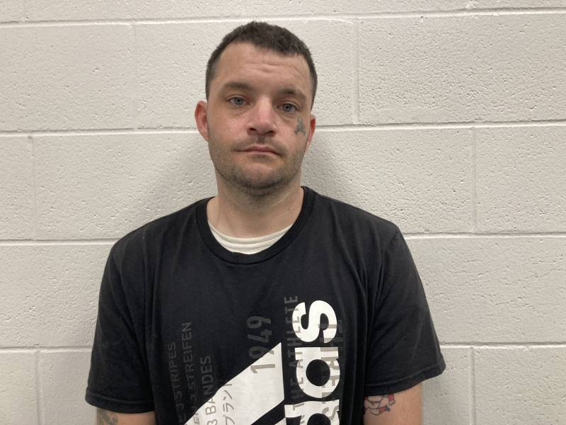 Booking photo of David New