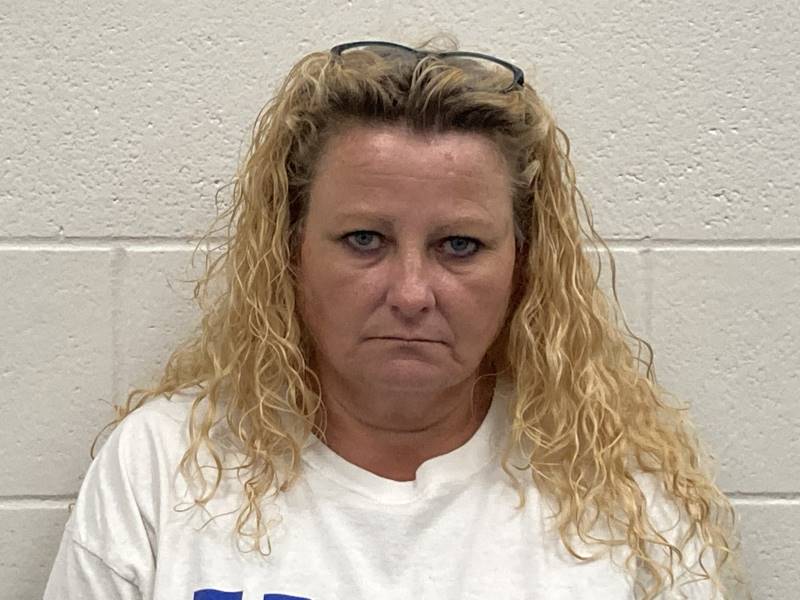 Booking photo of Lori Harrison