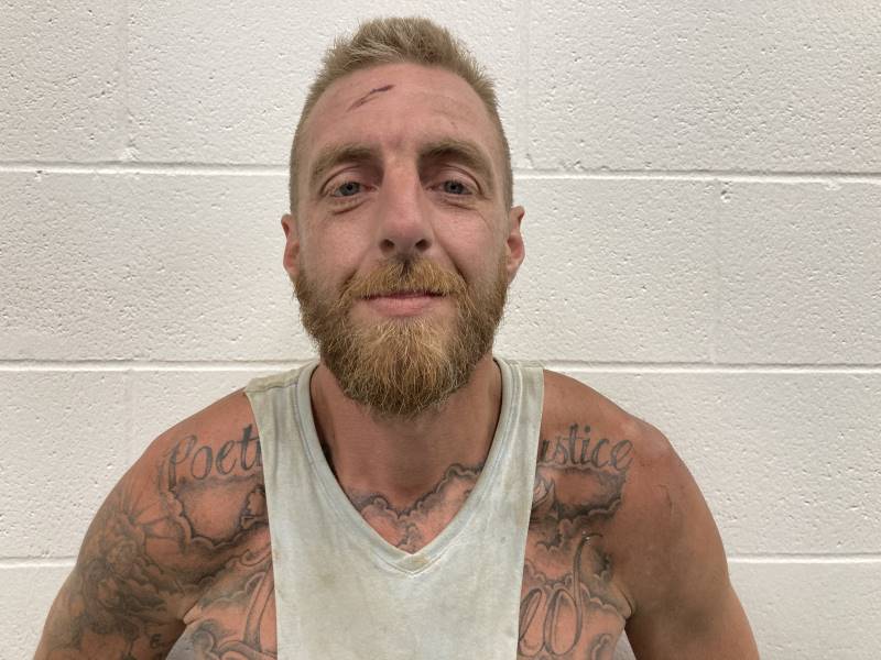 Booking photo of Justin Blankenship