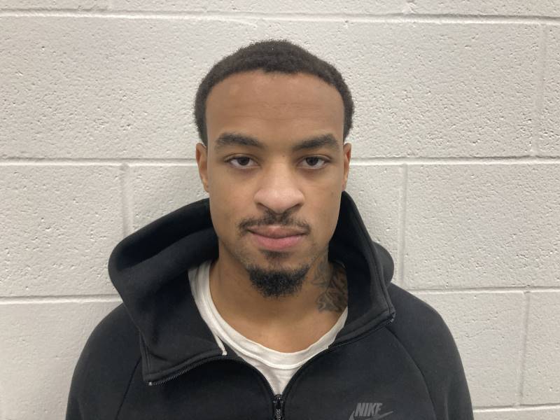 Booking photo of Brandon Johnson