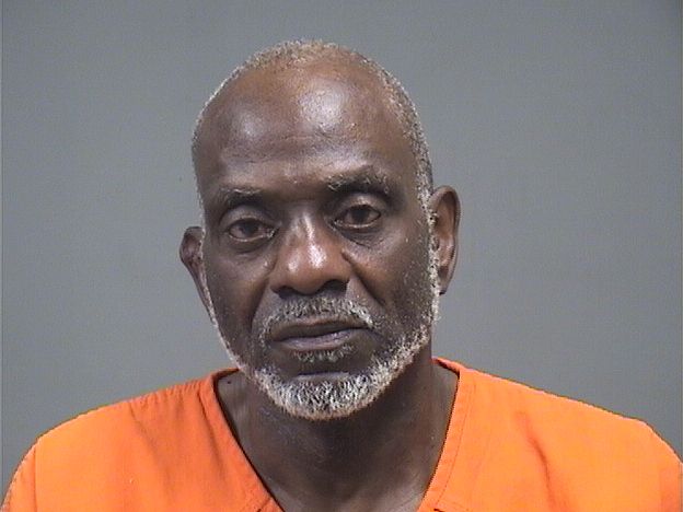 Booking photo of Lawrence Mitchum