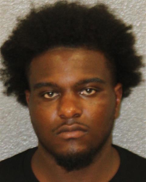 Booking photo of Omari Harrell