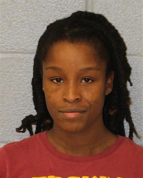 Booking photo of Zaykia Lowery