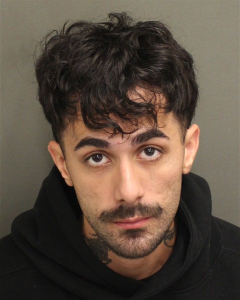 Booking photo of Cristian Vega