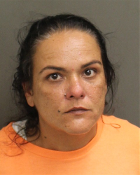 Booking photo of Angela Hefner