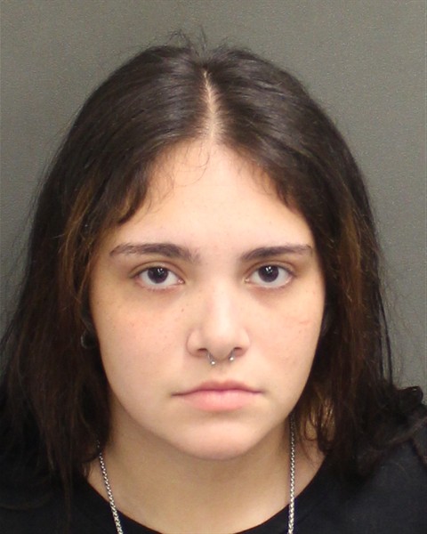 Booking photo of Athena Diaz