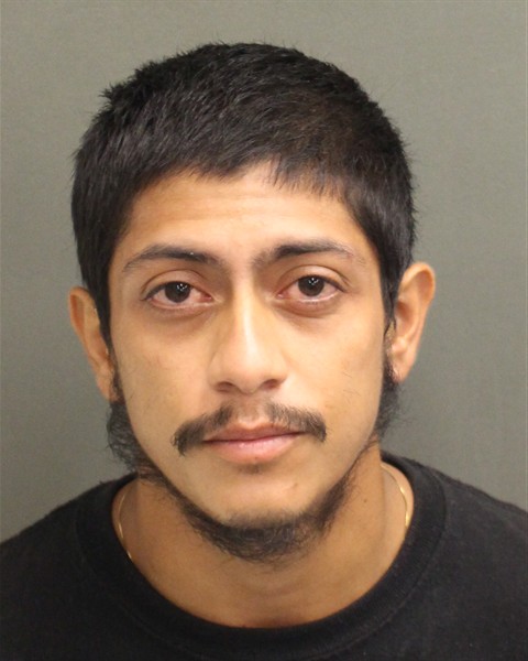 Booking photo of Alvaro Ortega