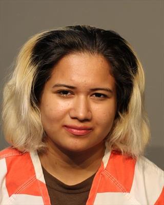 Booking photo of Christina Angelina Velasquez