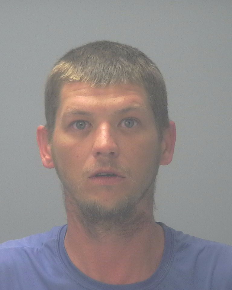 Booking photo of Derek Steed