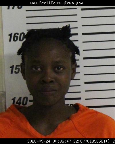 Booking photo of Stella Wiegand