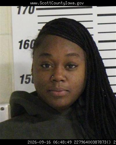 Booking photo of Zariea Hawthorne