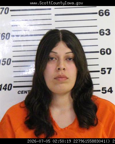 Booking photo of Janessa Pauwels