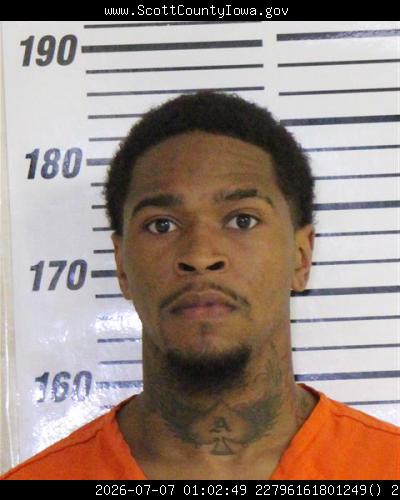 Booking photo of Travis Thomas
