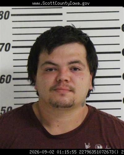 Booking photo of Tyler Bauer