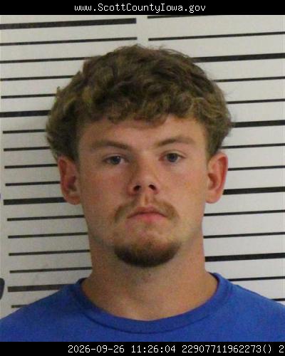 Booking photo of Bradon Gustman