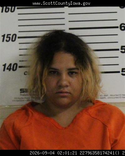 Booking photo of Shania Davis-timmerman