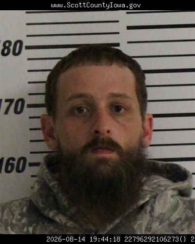 Booking photo of Brandon Mangels