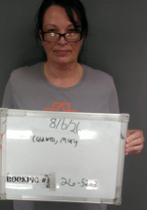 Booking photo of Mary Caldwell