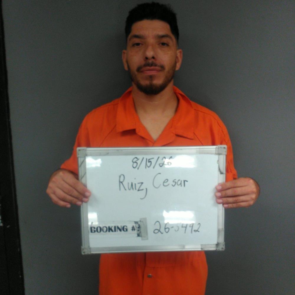Booking photo of Cesar Ruiz