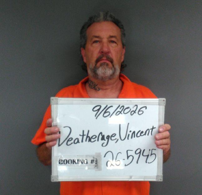 Booking photo of Vincent Deatherage