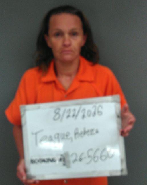 Booking photo of Rebecca Teague