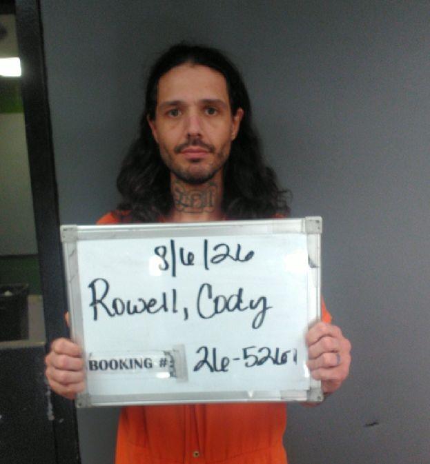 Booking photo of Cody Rowell