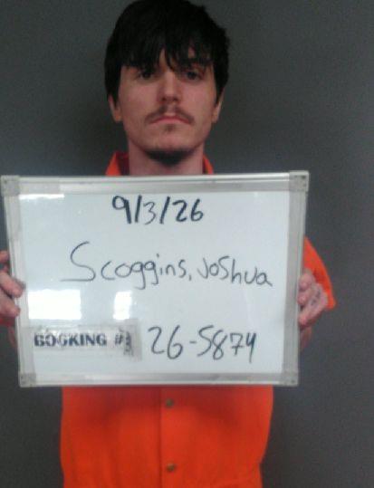 Booking photo of Joshua Scoggins