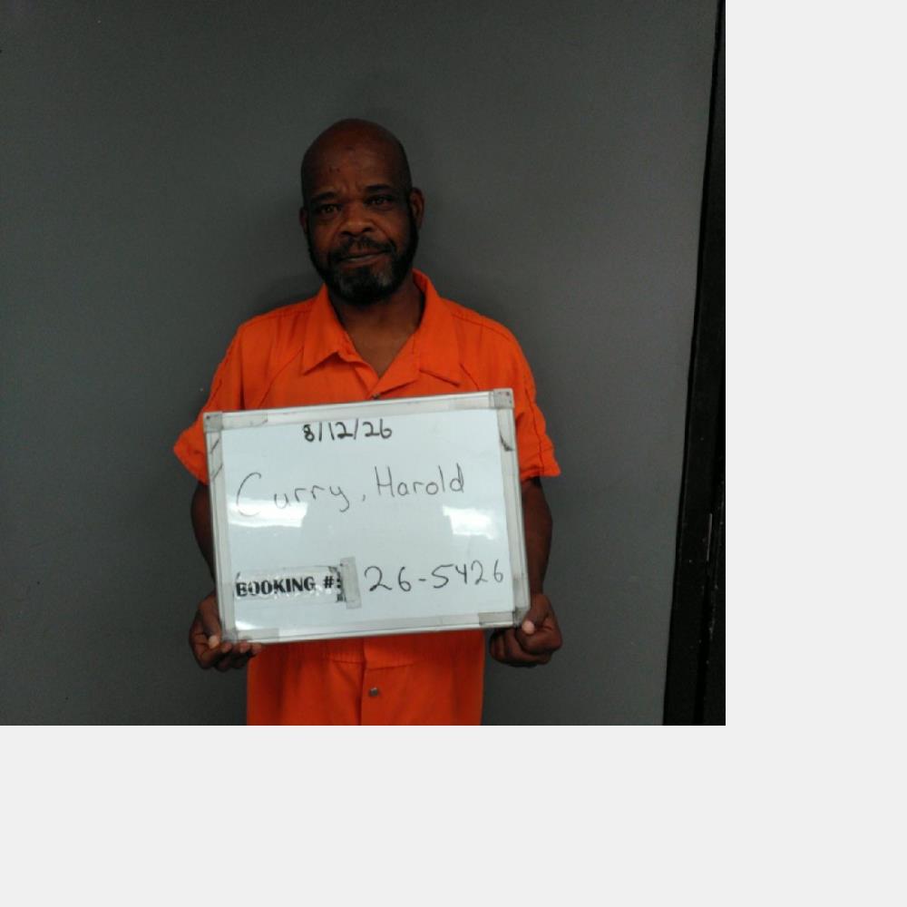 Booking photo of Harold Curry