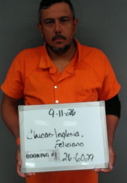 Booking photo of Feliciano Chicas-inglesia