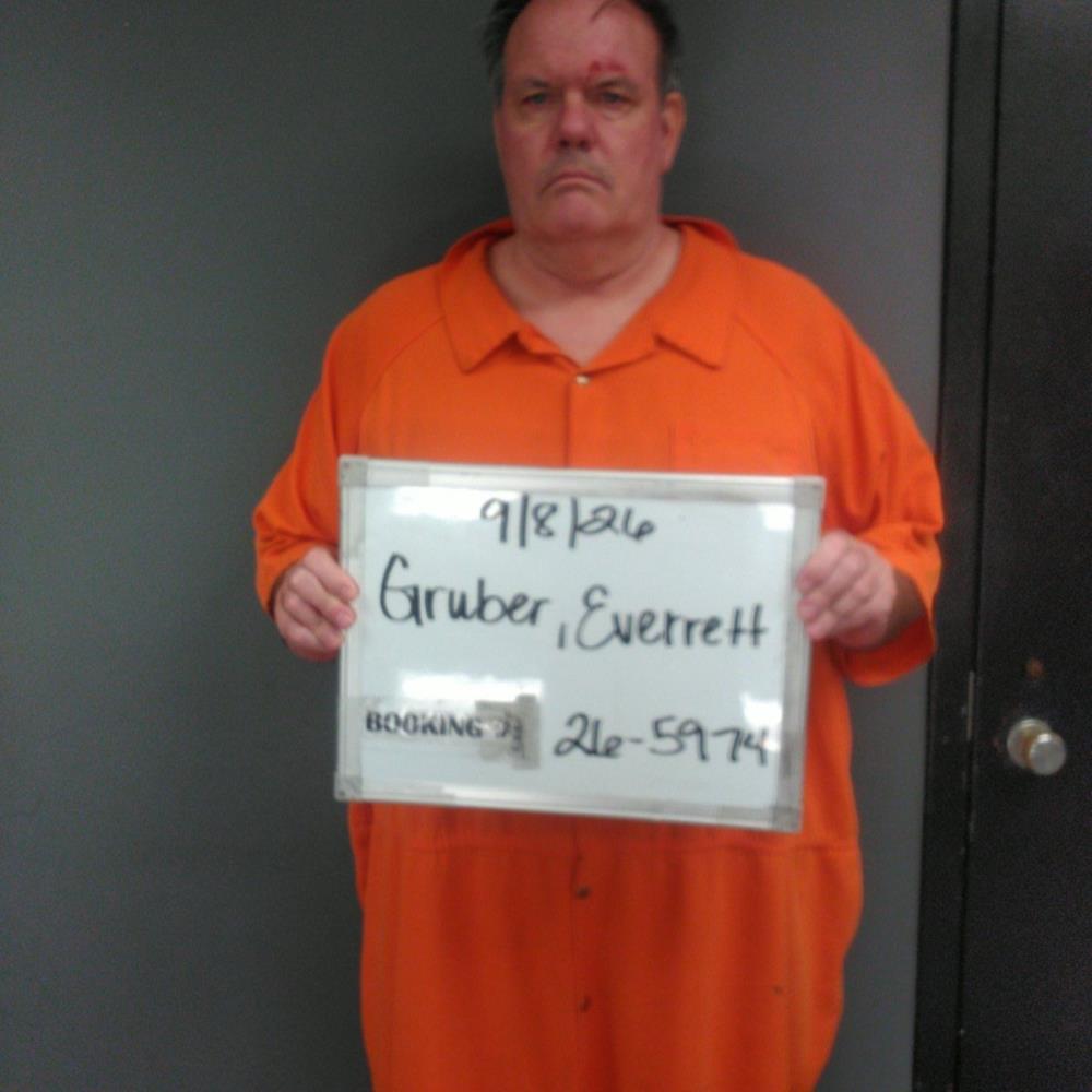 Booking photo of Everrett Gruber