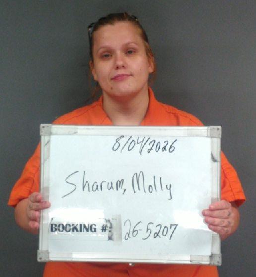 Booking photo of Molly Sharum