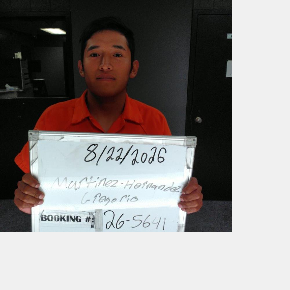 Booking photo of Gregorio Martinez-hernandez