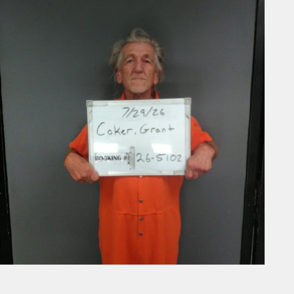 Grant Coker booking photo