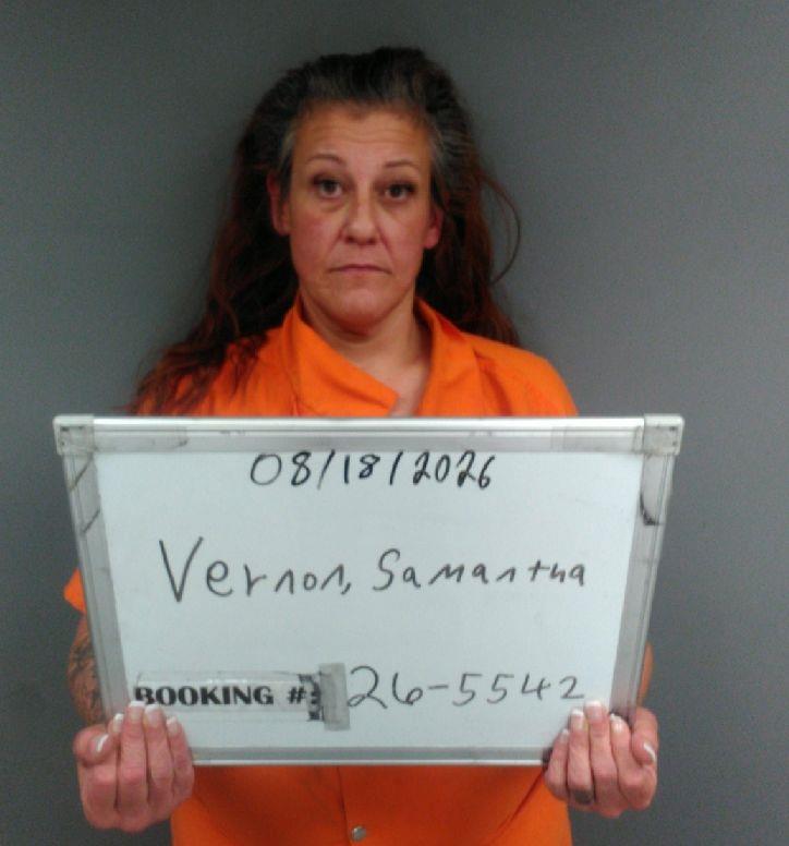 Booking photo of Samantha Vernon