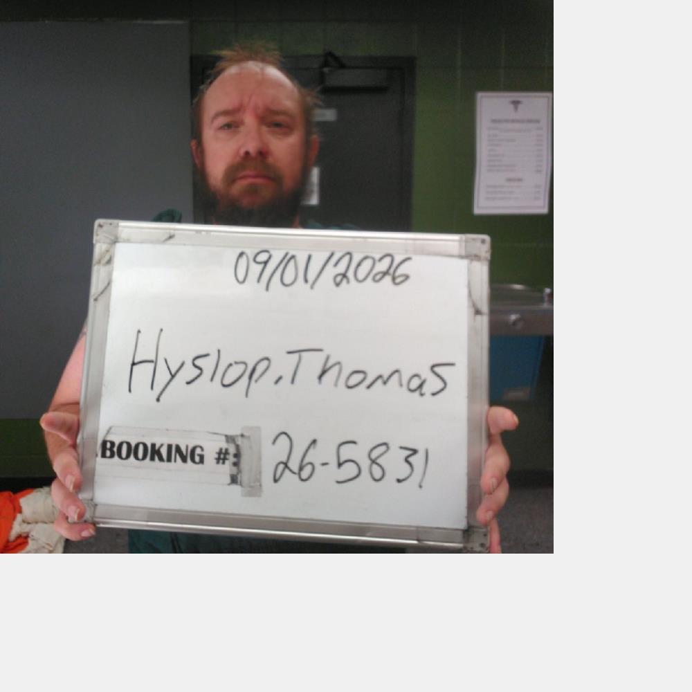 Booking photo of Thomas Hyslop