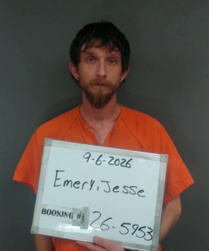 Booking photo of Jesse Emery