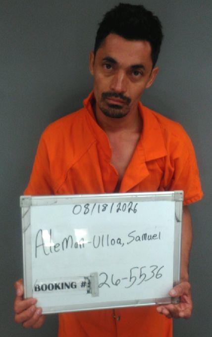 Booking photo of Samuel Aleman-ulloa