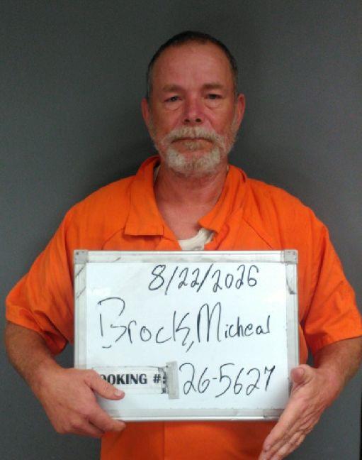 Booking photo of Michael Brock