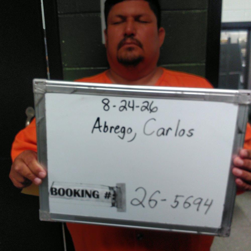 Booking photo of Carlos Abrego