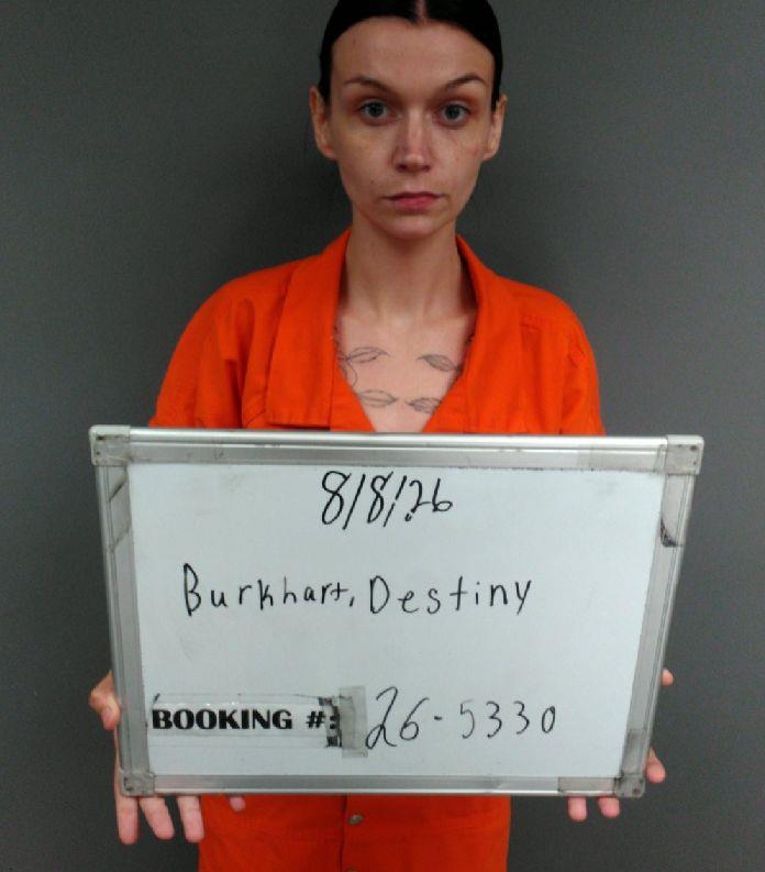 Booking photo of Destiny Burkhart