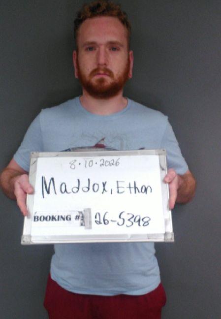 Booking photo of Ethan Maddox