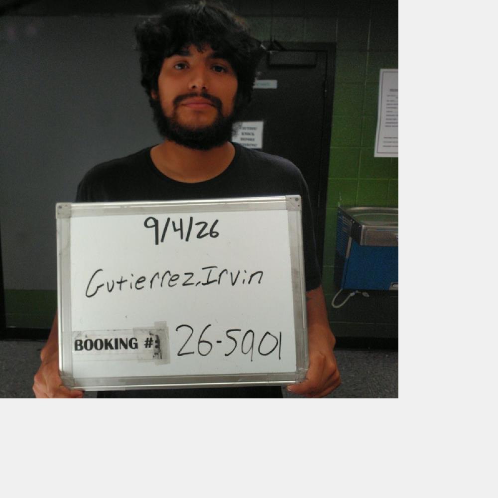 Booking photo of Irvin Gutierrez
